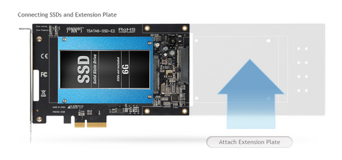 Sonnet Tempo SSD High-performance 6Gb/s SATA 2.5-inch SSD PCIe card - Add your own SSDs Sonnet Tempo SSD High-performance 6Gb/s SATA 2.5-inch SSD PCIe card - Add your own SSDs